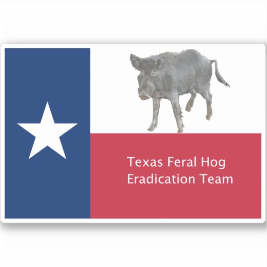 Texas Hog Hunter Sticker (Voorkant)