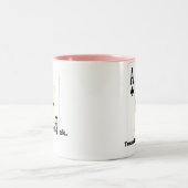 Texas Hold Ace w Front Back Print Ace Design Tweekleurige Koffiemok (Center)