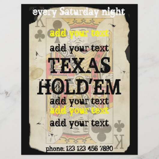 texas hold-em flyers (Voorkant)