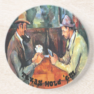 Texas Hold-em-Onderzetter Zandsteen Onderzetter