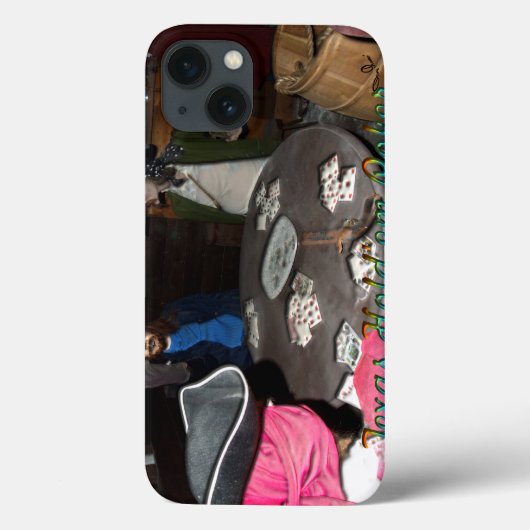 Texas Hold ‘em Poker Pirates Table Case-Mate iPhone Case (Achterkant)