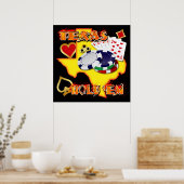 TEXAS HOLD EM-POSTER POSTER (Keuken)
