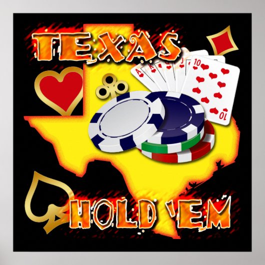 TEXAS HOLD EM-POSTER POSTER (Voorkant)