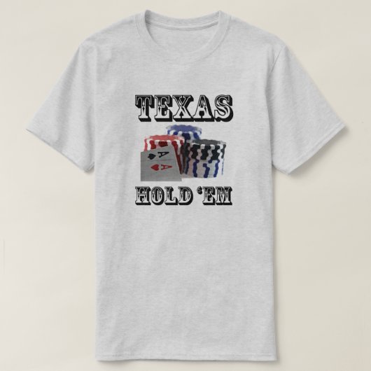 Texas Hold 'em T-shirt (Design voorkant)
