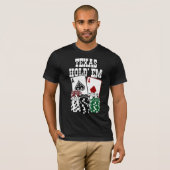 Texas Hold' em - Two Aces and Chips T-shirt (Voorkant volledig)