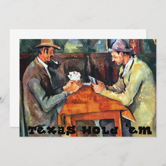 Texas Hold "em Uitnodiging (Voorkant / Achterkant)