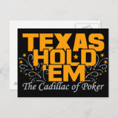 Texas Hold'Em briefkaart (Voorkant / Achterkant)