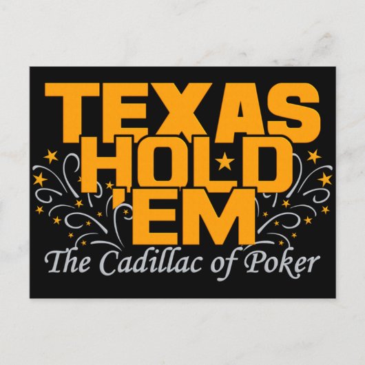 Texas Hold'Em briefkaart (Voorkant)