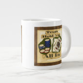 Texas Hold'Em Hand with King and Ace Grote Koffiekop (Voorkant rechts)