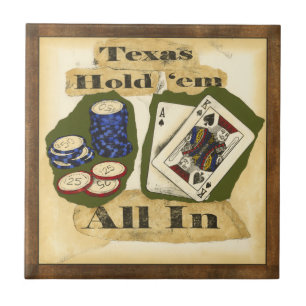 Texas Hold'Em Hand with King and Ace Tegeltje