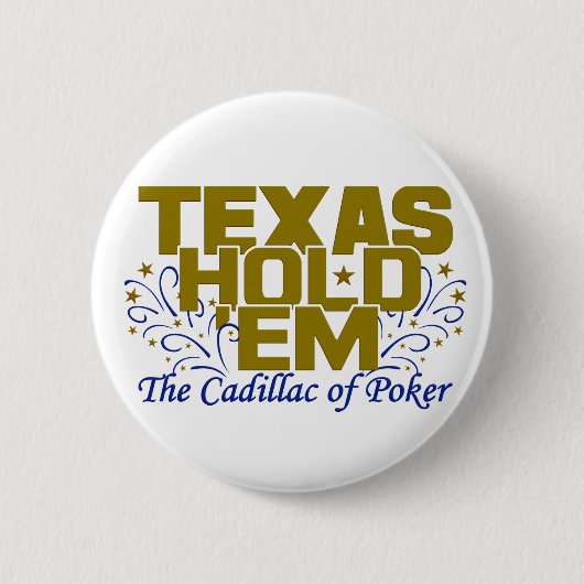 Texas Hold'Em knop Ronde Button 5,7 Cm (Voorkant)