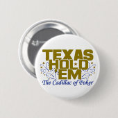 Texas Hold'Em knop Ronde Button 5,7 Cm (Voorkant /achterkant)