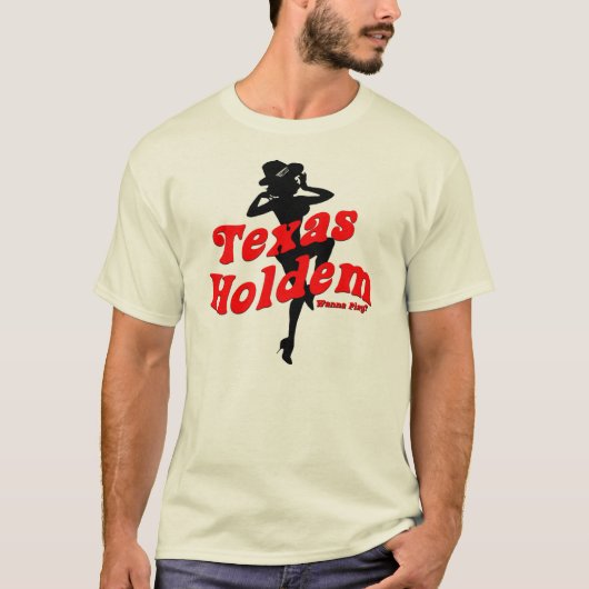 Texas Holdem Pinup Girl T-shirt (Voorkant)
