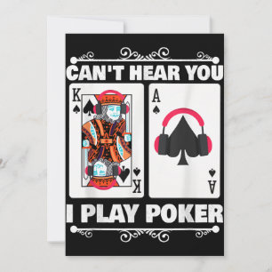 Texas Holdem Poker Cant hoort dat je poker speelt Feestdagenkaart
