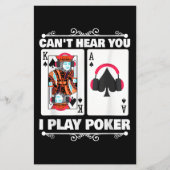 Texas Holdem Poker Cant hoort dat je poker speelt Flyer (Voorkant)