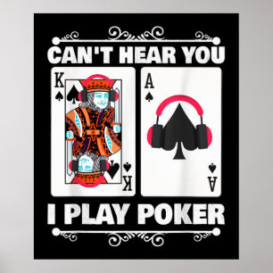 Texas Holdem Poker Cant hoort dat je poker speelt Poster