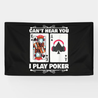 Texas Holdem Poker Cant hoort dat je poker speelt Spandoek