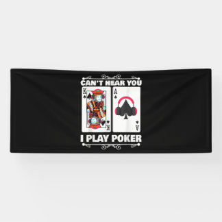 Texas Holdem Poker Cant hoort dat je poker speelt Spandoek