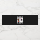 Texas Holdem Poker Cant hoort dat je poker speelt Waterfles Etiket (Enkel label)