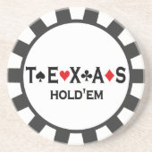 Texas Holdem Poker Chip onderzetters (Voorkant)