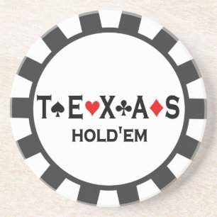 Texas Holdem Poker Chip onderzetters
