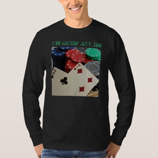Texas Holdem Poker Design Shirt (Voorkant)