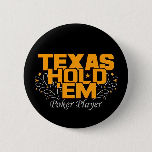 Texas Hold'Em Poker Ronde Button 5,7 Cm (Voorkant)