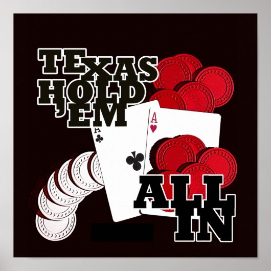 Texas-Holdem Poster (Voorkant)