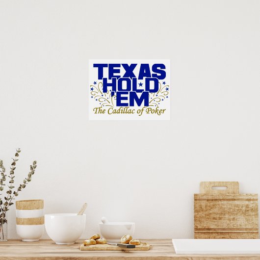 Texas Hold'Em poster (Keuken)