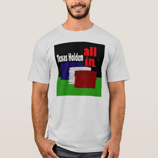 Texas Holdem. T-shirt (Voorkant)