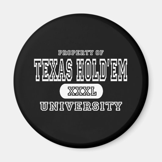 Texas Holdem University Dark Magneet (Voorkant)