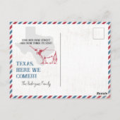 Texas Home Air Mail Briefkaart (Achterkant)