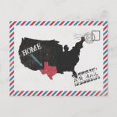 Texas Home Air Mail Briefkaart (Voorkant)