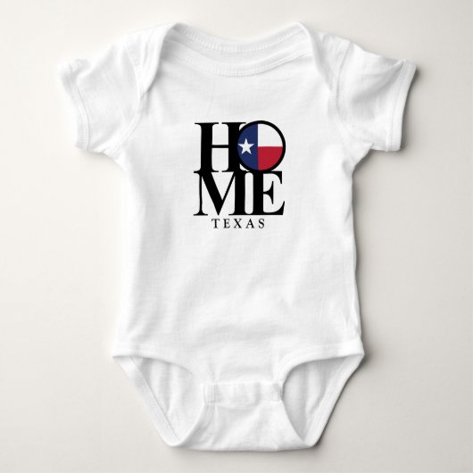 Texas HOME Baby One Piece Romper (Voorkant)