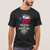 Texas Home Delaware Roots State Tree Flag Love T-shirt (Voorkant)