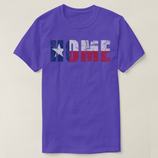 Texas Home Flag Texan Fade T-shirt (Design voorkant)