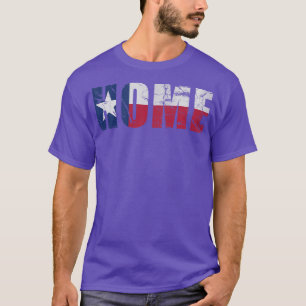 Texas Home Flag Texan  Fade T-shirt