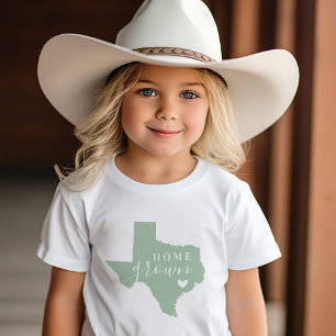 Texas Home Grown State-kaart bewerkbare kleuren
