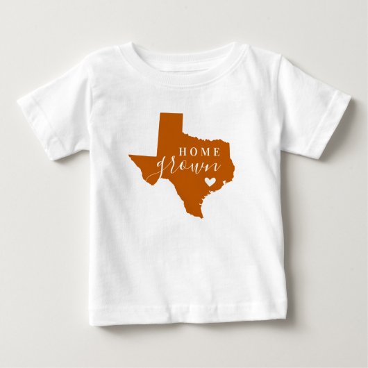 Texas Home Grown | Verbrand Oranje en Wit (Voorkant)