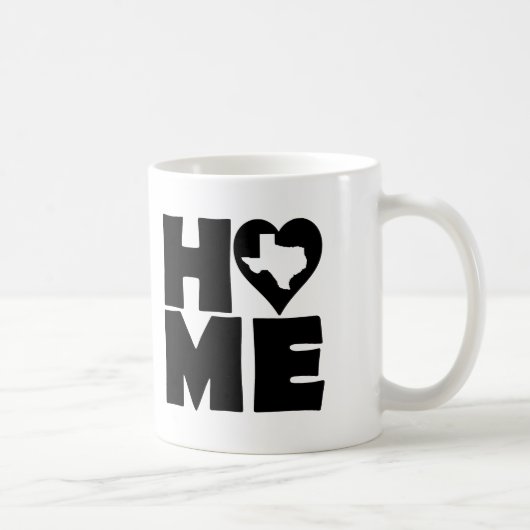 Texas Home Heart State Mok of Reis Mok (Rechts)