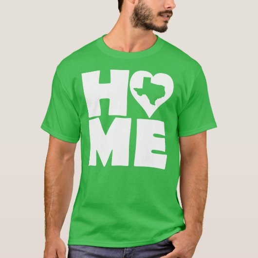Texas Home Heart State Tees T-shirt (Voorkant)