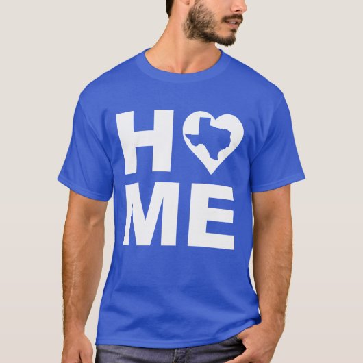 Texas Home Heart State Tees T-Shirt (Voorkant)
