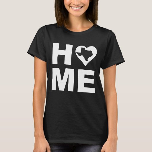 Texas Home Heart State Tees T-Shirt (Voorkant)