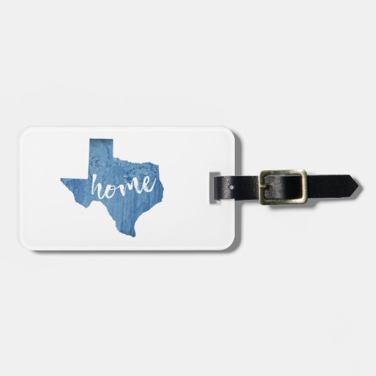 Texas Home Hout Grain Bagagelabel (Voorkant horizontaal)