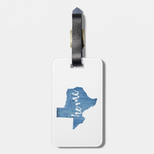 Texas Home Hout Grain Bagagelabel (Achterkant verticaal)