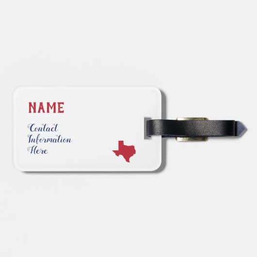 Texas Home - Lone Star State Bagagelabel (Achterkant horizontaal)