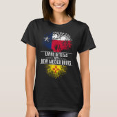 Texas Home New Mexico Roots State Tree Flag Love G T-shirt (Voorkant)