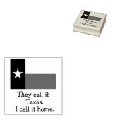Texas Home Rubberstempel (Gestempeld)