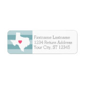Texas Home State Love Weddenschap met aangepast ha Etiket (Voorkant)