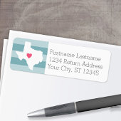 Texas Home State Love Weddenschap met aangepast ha Etiket